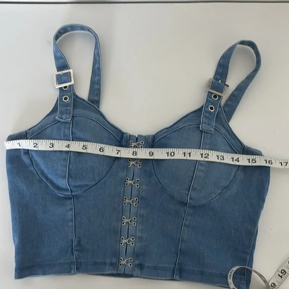 Edgy Streetwear BUNDLE (4) Bustier Shorts Tee Button Down Y2k Coquette Festival - Picture 11 of 16